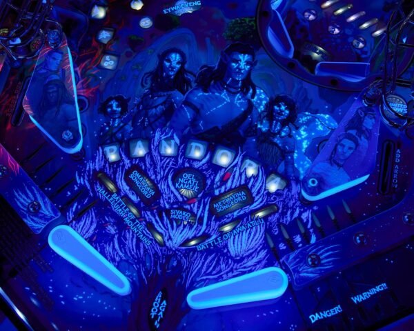 Avatar pinball machine collectors edition, Jersey Jack Avatar pinball, buy Avatar pinball machine, limited edition Avatar pinball, JJP Avatar collectors pinball, Avatar Battle for Pandora pinball for sale, Jersey Jack pinball machine limited edition, Stephen Lang Avatar pinball, bioluminescent UV pinball machine, hologram topper pinball machine, rare collectors pinball machine, best movie-themed pinball machines, Avatar pinball machine price, Pinball Machines Depot Avatar pinball, Jersey Jack Pinball official retailer, authorized Jersey Jack pinball dealer, Avatar pinball machine near me, buy pinball machine florida