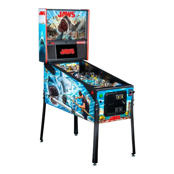 JAWS Pro Pinball Machine, JAWS Pinball Machine, JAWS Premium Pinball Machine, Stern JAWS pinball for sale, Buy JAWS pinball machine, JAWS pinball machine price, JAWS pinball gameplay features, Stern JAWS Pro vs Premium, JAWS Limited Edition pinball, Insider Connected pinball, Where to buy JAWS Stern pinball machine, How much does the JAWS pinball machine cost?, What’s the difference between JAWS Pro and Premium?, Does the JAWS pinball have Richard Dreyfuss voice?, Best movie-themed pinball machines 2025, Stern JAWS pinball release date, JAWS pinball vs Godzilla pinball, Stern JAWS vs Jersey Jack pinball,
