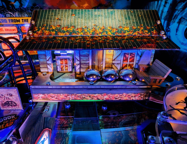 Evil Dead pinball machine, Evil Dead Collector's Edition pinball, Bruce Campbell pinball machine, Limited edition Evil Dead pinball, Spooky Pinball Evil Dead, Horror movie pinball machine, am Raimi Evil Dead pinball, Evil Dead 2 pinball game, Ash Williams pinball machine, Necronomicon pinball feature, Wide-body pinball machine, Motorized pinball toys, Evil Dead vs. other horror pinballs, Collector’s edition pinball cost, Evil Dead pinball machine for sale near me, Pinball expo Evil Dead edition