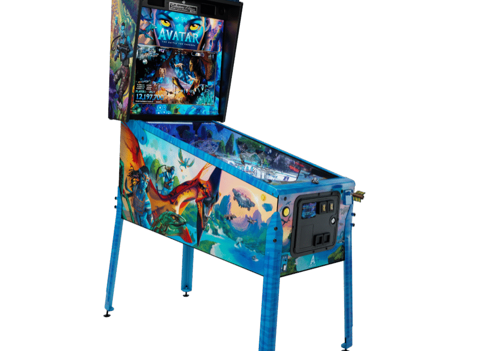 Avatar pinball machine collectors edition, Jersey Jack Avatar pinball, buy Avatar pinball machine, limited edition Avatar pinball, JJP Avatar collectors pinball, Avatar Battle for Pandora pinball for sale, Jersey Jack pinball machine limited edition, Stephen Lang Avatar pinball, bioluminescent UV pinball machine, hologram topper pinball machine, rare collectors pinball machine, best movie-themed pinball machines, Avatar pinball machine price, Pinball Machines Depot Avatar pinball, Jersey Jack Pinball official retailer, authorized Jersey Jack pinball dealer, Avatar pinball machine near me, buy pinball machine florida
