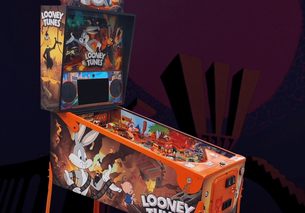 Looney Tunes pinball machine, Looney Tunes Collectors Edition pinball, Spooky Pinball Looney Tunes, Butter Cabinet pinball machine, Limited edition Looney Tunes pinball, Buy Looney Tunes pinball machine, Looney Tunes pinball machine for sale, Spooky Pinball for sale, Collectors edition pinball machine price, Limited run pinball machines in stock, How much is the Looney Tunes Collectors pinball, Best Warner Bros. themed pinball machines, Spooky Pinball vs. Stern Pinball, Rarest Spooky Pinball machines,